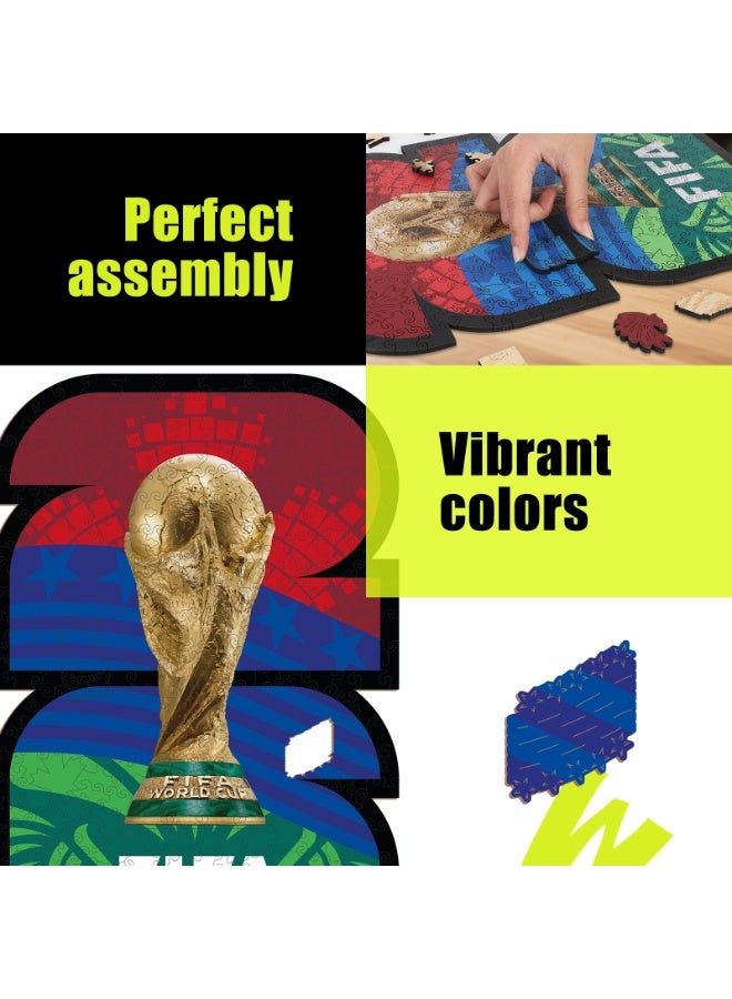 FIFA World Cup 2026 Luxury Wooden Puzzle - Elite 300pc Gift Box - Trophy Logo EditionGift Box Wooden Puzzle - 300 Pieces - Image 3